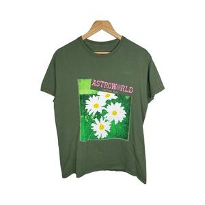 Astroworld Green Graphic Tee - Short Sleeve